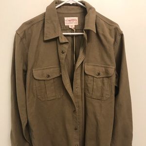 Filson Moleskin Seattle Shirt in Tan Men’s Medium